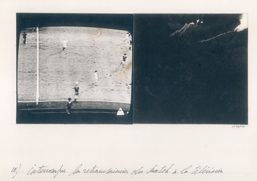 <p>Jacques&nbsp;Louis Nyst, <em>La maison travers&eacute;e par l&#39;orage</em>, 1975</p>
&#169;image:  M HKA, Collection M HKA, Schenking Stichting Gordon Matta-Clark