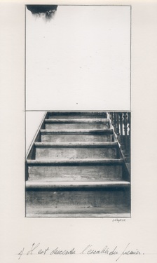 <p>Jacques&nbsp;Louis Nyst, <em>La maison travers&eacute;e par l&#39;orage</em>, 1975</p>
&#169;image:  M HKA, Collection M HKA, Schenking Stichting Gordon Matta-Clark