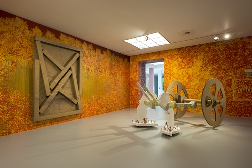 <p>Jean Katambayi Mukendi,&nbsp;<em>Inertia - The Chariot, The Tree</em>, 2017</p>
&#169;image: M HKA, Courtesy of trampoline, Antwerp