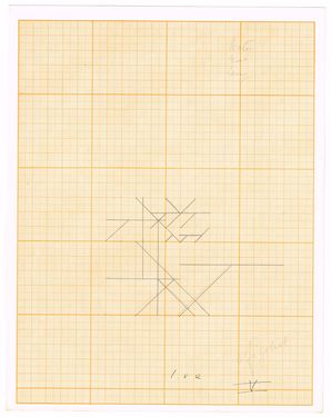 <p><em>Sfigoliet 5: water riet zang</em>.<em> </em>Pencil on paper, 1968 (Sketch)</p>
&#169;scan: Wilfried Wynants, 2018