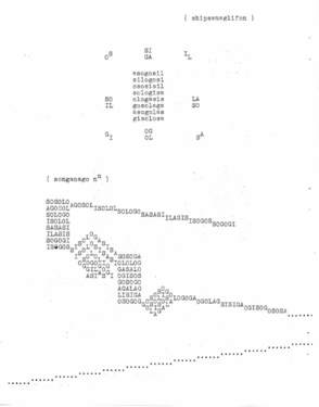 <p>Fourth page of <em>Soenasong, </em>as it<em> </em>was published on pages 29-33 in <em>Labris</em>, I, 3, 1963</p>
&#169;scan:Simon Delobel, Hugo Voeten Art Center, 2018