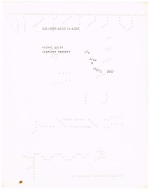 <p><em>Soenasong</em> 1, Ink on paper. Published on pages 29-33 in <em>Labris</em>, I, 3, 1963.</p>
&#169;scan:Simon Delobel, Hugo Voeten Art Center, 2018