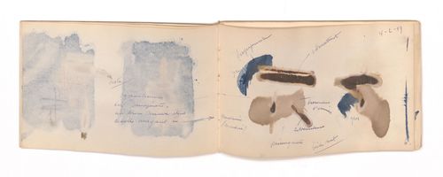 <p>Page six from a sketchbook from Leon Van Essche, 4/2/1959</p>
