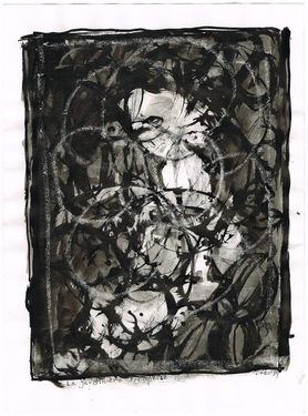 <p>The Bedwin Flux. La jardini&egrave;re trompeuse. 1989.<br />
Published in: Simon Delobel, <em>Leon Van Essche |LVE| |LAURENS| |RUTH ZWART| |RAUL|. </em> Herentals Art Center Hugo Voeten, 2018, p.59</p>
©scan: Wilfried Wynants