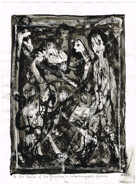 <p>The Bedwin Flux. In the Realm of the Guardian's interchangeable fulness. 1989</p>
©scan: Wilfried Wynants