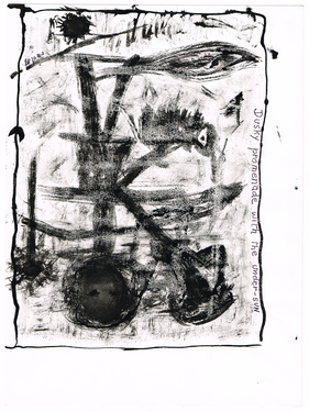 <p>The Bedwin Flux. Dusky promenade with the under-SUN. 1989</p>
©scan: Wilfried Wynants