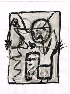 <p>The Bedwin Flux. SUNSET OVER THE PRAIRIE. 1989</p>
©scan: Wilfried Wynants