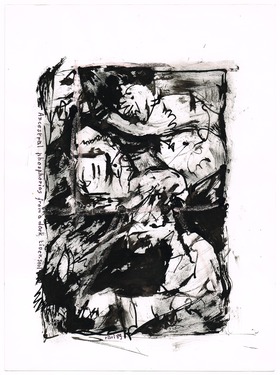 <p>The Bedwin Flux. Ancestral phosphories from a dark liver-soul. 1989</p>
©scan: Wilfried Wynants