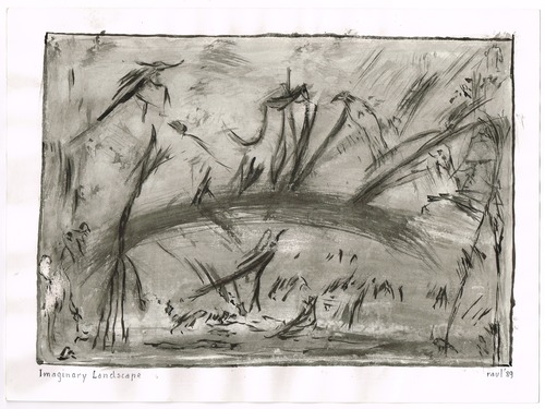 <p>The Bedwin Flux. Imaginary Landscape. 1989</p>
©scan: Wilfried Wynants