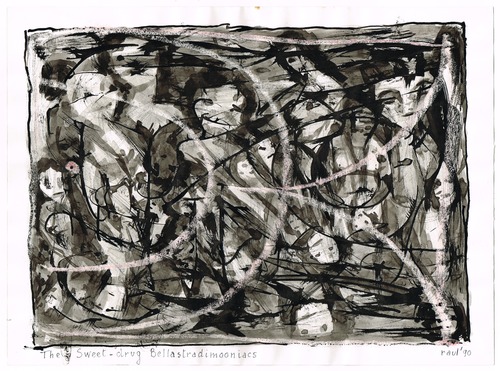 <p>The Bedwin Flux. The Sweet-drug Bellastradimooniacs. 1990</p>
©scan: Wilfried Wynants