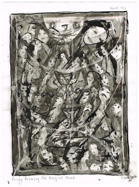 <p>The Bedwin Flux. Frigg-brewing the Magical Mead. 1990</p>
©scan: Wilfried Wynants