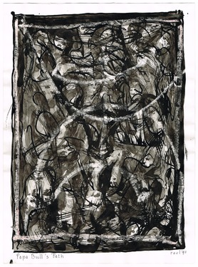 <p>The Bedwin Flux. Papa Bull's Path. 1990</p>
©scan: Wilfried Wynants