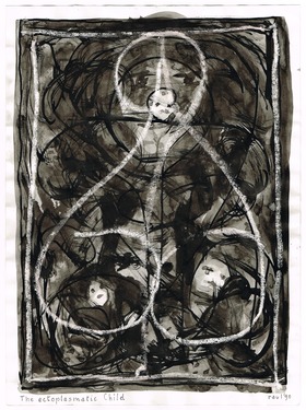 <p>The Bedwin Flux. The ectoplasmatic Child. 1990</p>
©scan: Wilfried Wynants