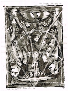 <p>The Bedwin Flux. The Witcher-Bitcher... // and his Golden-Rain Chalice. 1990</p>
©scan: Wilfried Wynants