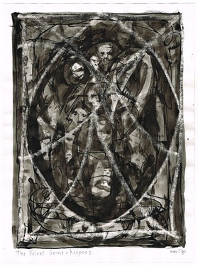 <p>The Bedwin Flux. The Velvet Game-Keepers. 1990</p>
©scan: Wilfried Wynants