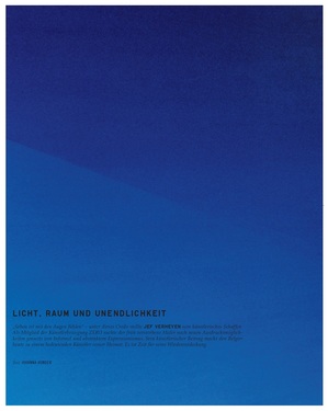 Licht, Raum und Unendlichkeit