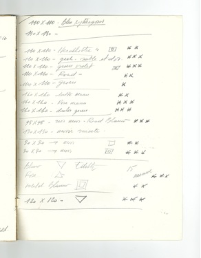 <p>List of works 1/2</p>&#169; Scan: CKV, 2020 - Jef Verheyen Archive