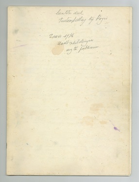 Notebook for 'Nachtschilderijen' 