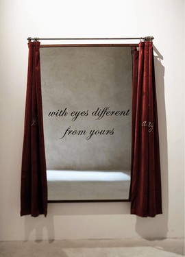 <p>Shilpa Gupta, <em>I look at things with eyes different from yours</em>, 2010</p>
&#169;&#169;Private collection