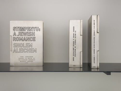 <div>
<p>Shilpa Gupta, <em>Someone Else &ndash; A Library of 100 Books Written Anonymously or Under Pseudonyms</em>, 2011</p>
</div>
&#169;image:  Pat Verbruggen, Collection Kiran Nadar Museum of Art