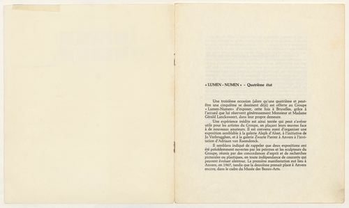 <p>Philippe d&#39;Arschot, &#39;&quot;Lumen-Numen&quot; - Quatri&egrave;me &eacute;tat&#39; (1/3)</p>
