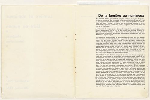 <p>Pagina 7:&nbsp;Philippe D&#39;Arschot, &#39;De la lumi&egrave;re au numineux&#39; (1/6)</p>
