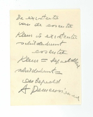 De existentie van de essentie. Kleur is existentie, schilderkunst essentie.