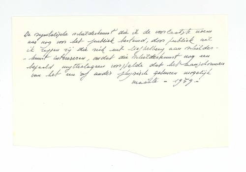 De symbolische schilderkunst die ik de voorlaatste noem