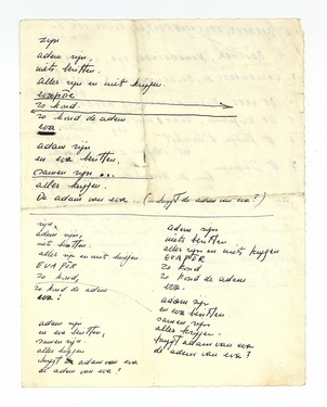 Zijn. Adem zijn. Niets bezitten. Alles zijn en niets krijgen. Evapore.