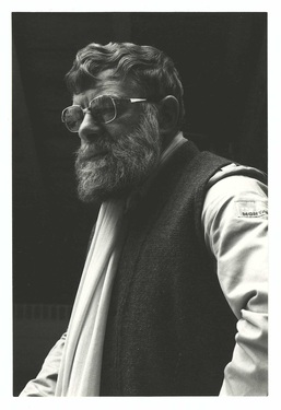 Portrait of Jef Verheyen in his atelier 'Ten Bosch'