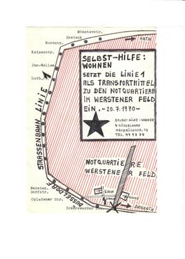 <p>SELBST-HILFE: WOHNEN &ndash; Linie 1, D&uuml;sseldorf 20.7.1970</p>
