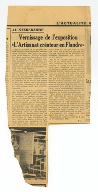 Vernissage de l'exposition "L'Artisanat créateur en Flandre"