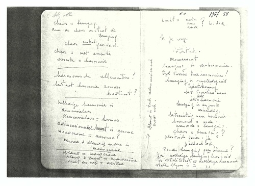 Copies taken from Notebook 1957-1959
