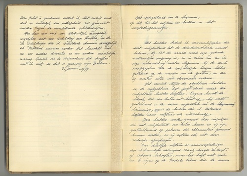 Notebook 'Het spiegelbeeld van de hersenen of iets over het ontstaan van beelden in het voorstellingsvermogen.'