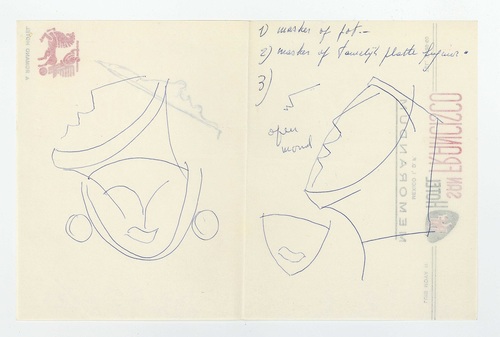 Ceramics study for mask figure