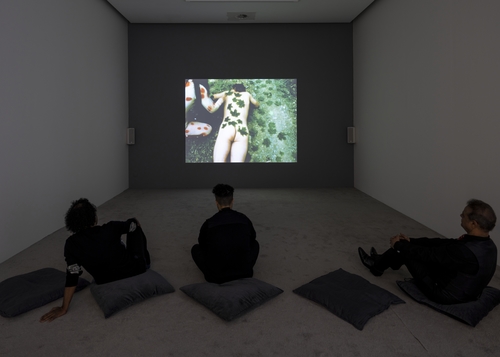 <p>Jud Yalkut / Yayoi Kusama,&nbsp;<em>Kusama&rsquo;s Self-Obliteration</em>, 1967&nbsp;(exhibition view, Museum in Motion, 2022, M HKA)</p>

<p>Video (colour, sound), 24:00 min<br />
Courtesy The New American Cinema Group, Inc. / The Film-Makers&rsquo; Cooperative</p>
&#169; Photo: M HKA