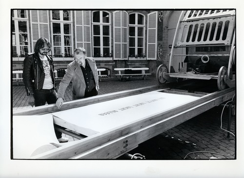 <p>Pioneer, ICC Antwerpen 8 mei 1981 - wie laatst lacht lacht alleen</p>
