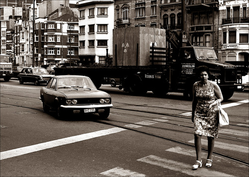 <p>Radioactief Monument (transport Grimbergen-Brussel), 1976</p>
