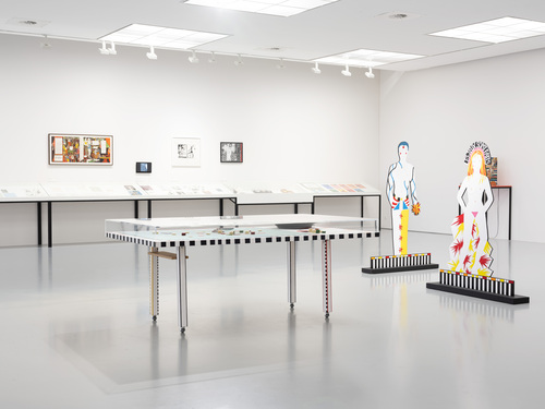<p>Dorothy Iannone,<i>&nbsp;Roulette Table, Love Is My Inspiration</i>, 2003&nbsp;(installation view, <i>Dorothy Iannone – Love Is Forever, Isn’t It?</i> October 5, 2023 – 21 January 2024, &nbsp;M HKA)</p>&#169; The Estate Of Dorothy Iannone, courtesy Air de Paris, Romainville. Photo: M HKA
