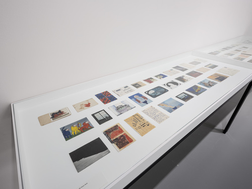 <p>Correspondence with Dieter Roth&nbsp;(installation view, <em>Dorothy Iannone &ndash; Love Is Forever, Isn&rsquo;t It?</em> October 5, 2023 &ndash; 21 January 2024, 2024, M HKA)</p>
&#169; Dieter Roth, Dorothy Iannone. ahlers collection. Photo: M HKA