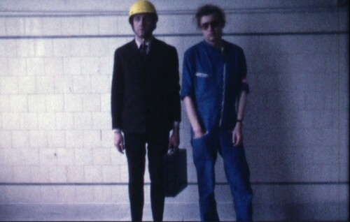 <p><span style="background-color:rgb(255,255,255);color:rgb(26,24,18);">Fim still, Changing Clothes, Super 8 film, digitised, 3'27", Today’s Place (Antwerp), 1977. Film: Stefaan Janssen. (Archives of Jan Maria Janssen)</span></p>