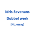 Idris Sevenans - 2025 - Dubbel werk [NL, essay]