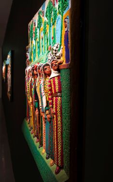 <p>Abdul Hay Mosallam Zarara, <i>Al Shaheed</i>, 2008 (installation view&nbsp;<i>we refuse_d,&nbsp;</i>Mathaf: Arab Museum of Modern Art, Doha 2025 - 2026)</p>© the artist — photo: Ali Al-Anssari, courtesy of Qatar Museums 2025