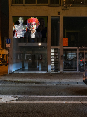 <p>Ina Wudtke, <i>A Portrait of the Artist as a Worker (rmx.)</i>, 2006 (installation view <i>EXTRA MUROS: M HKA On the spot,</i> Tick Tack, Antwerp, 9/05/2026 – 30/06/2026)</p>© the artist — photo: M HKA, 2026