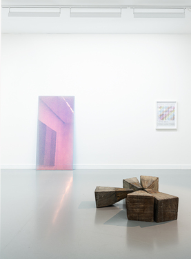 <p>Ann Veronica Janssens, <i>Magic Mirror Steel Blue</i>, 2022 (installation view&nbsp;<i>Ongoing</i>, M HKA, Antwerp, 2026)</p>© Ann Veronica Janssens — image: M HKA, 2026