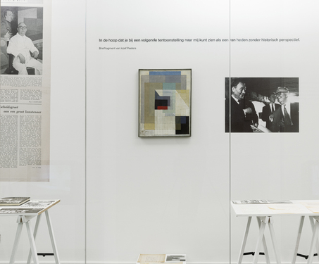 <p>Jozef Peeters, <i>Untitled (after a schematic drawing from 1924)</i>, 1958 (installation view <i>Old Guard? Avant-garde!</i>, M HKA, Antwerp, 2026)</p>© Jozef Peeters — photo: M HKA, 2026