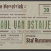 Poster by De Nevelvlek for a lecture on Paul van Ostaijen by Staf Rummens