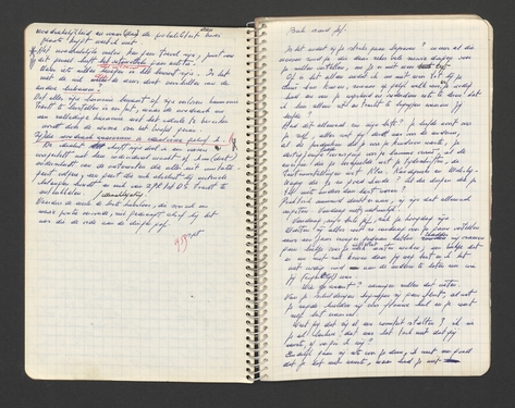 Manuscript of a posthumous letter from Jef Verheyen to Jozef Peeters
