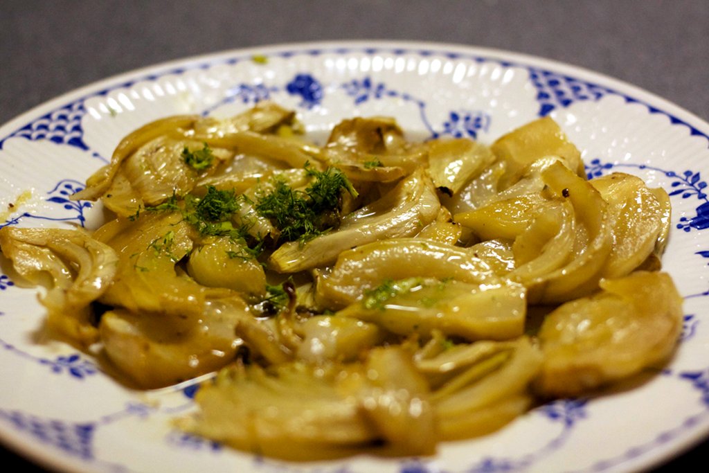 Finalised fennel after an hour of cooking