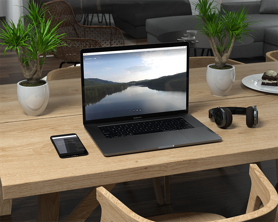 Personal Website Design Mockup